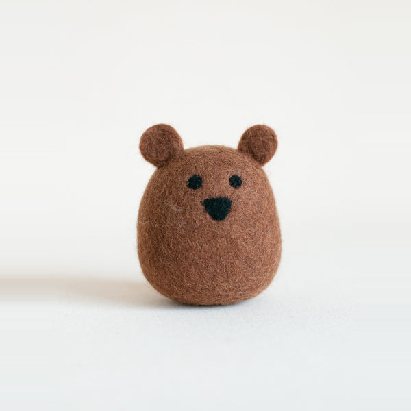Brown Bear Wool Dog Toy, photo 1