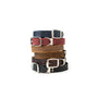 Celtic Double Buckle Leather Dog Collar