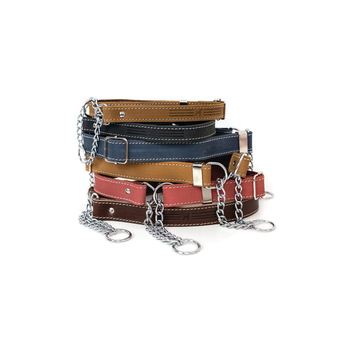 Martingale Leather Dog Collar
