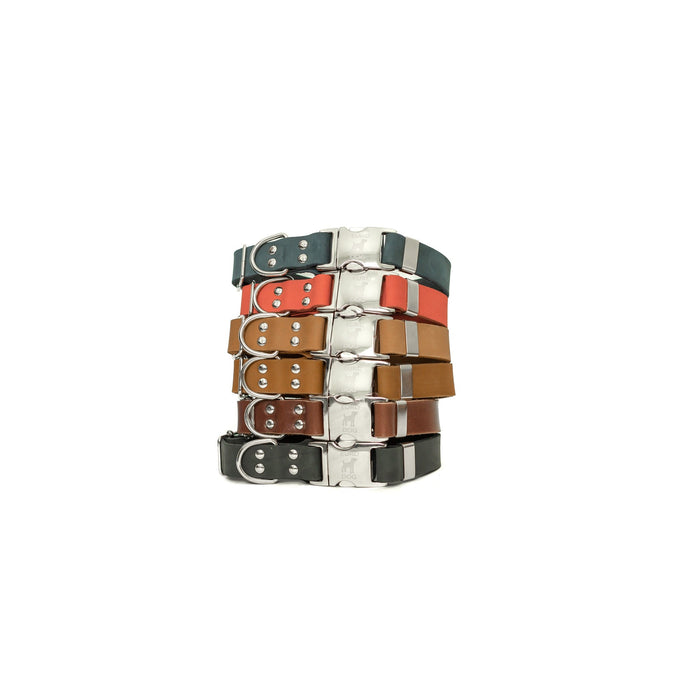 Collar de piel Modern con broche rápido para perro