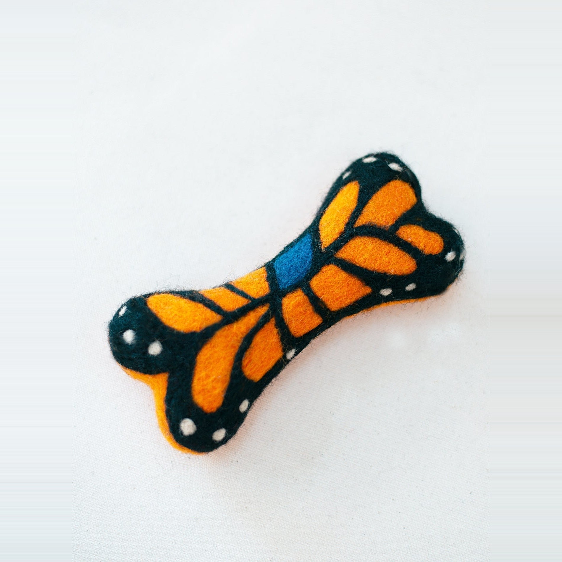 Monarch Butterfly Woolbone Dog Toy, photo 1
