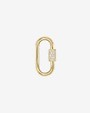 14K Gold Gemstone Carabiner Charm, photo 1
