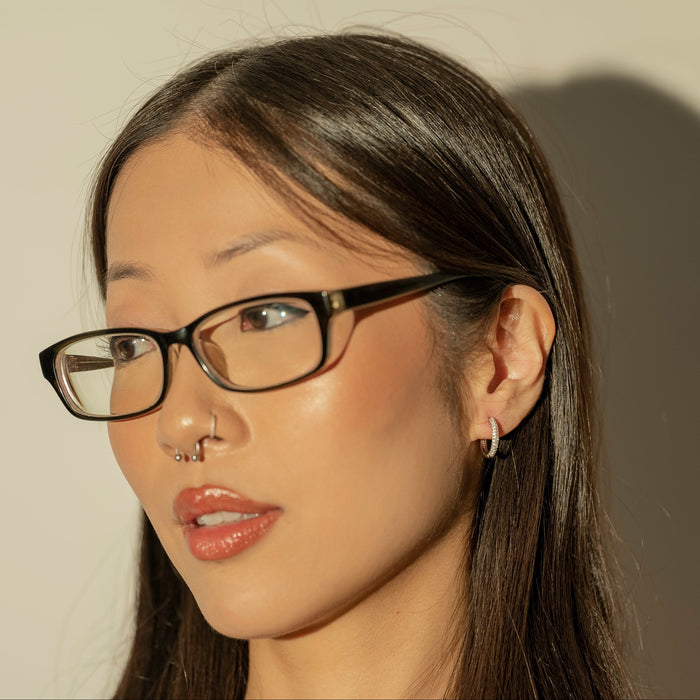 Glam Cubic Zirconia Hoop Earrings, photo 5