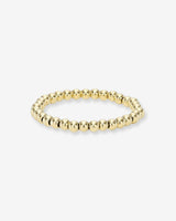 Anillo de cuentas de 2 mm en oro de 14K