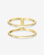 14K Gold Double Band Ring, photo 1