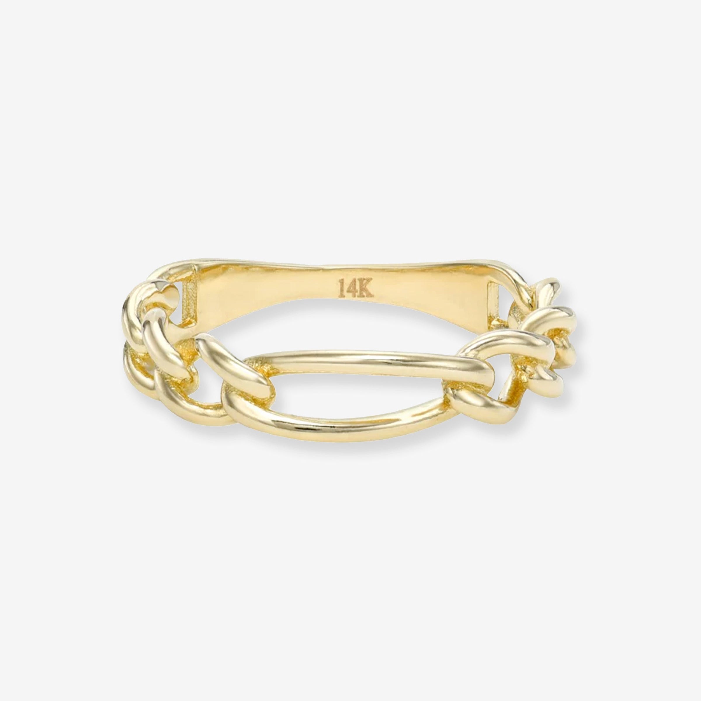 Anillo Figaro en oro de 14K, foto 1