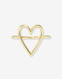 Anillo de corazón abierto en oro de 14K, foto 1