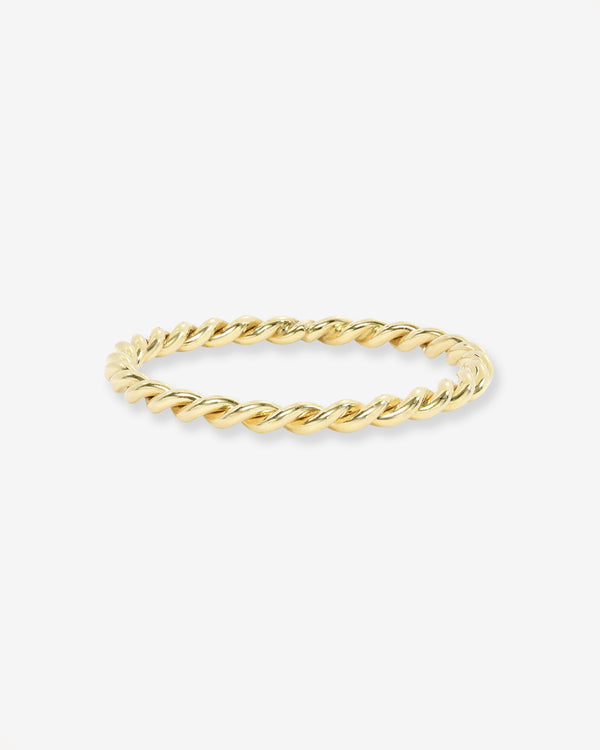 Argolla trenzada en oro de 14K, foto 1