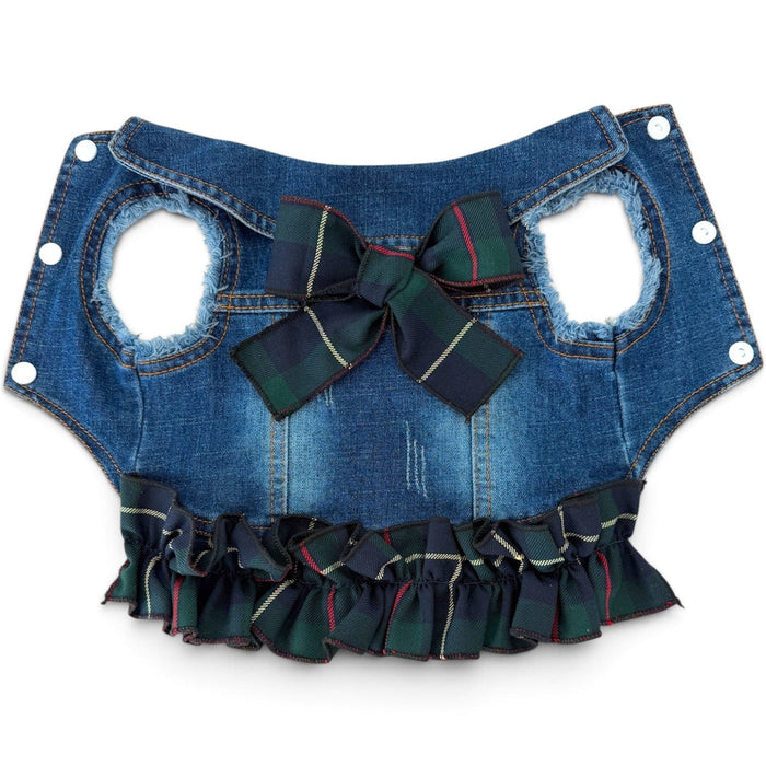 Green Plaid Ruffle Vest, photo 1