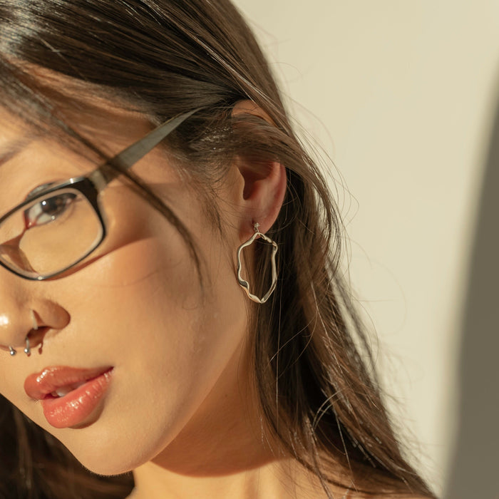 Halo Cubic Zirconia Hoop Earrings, photo 3