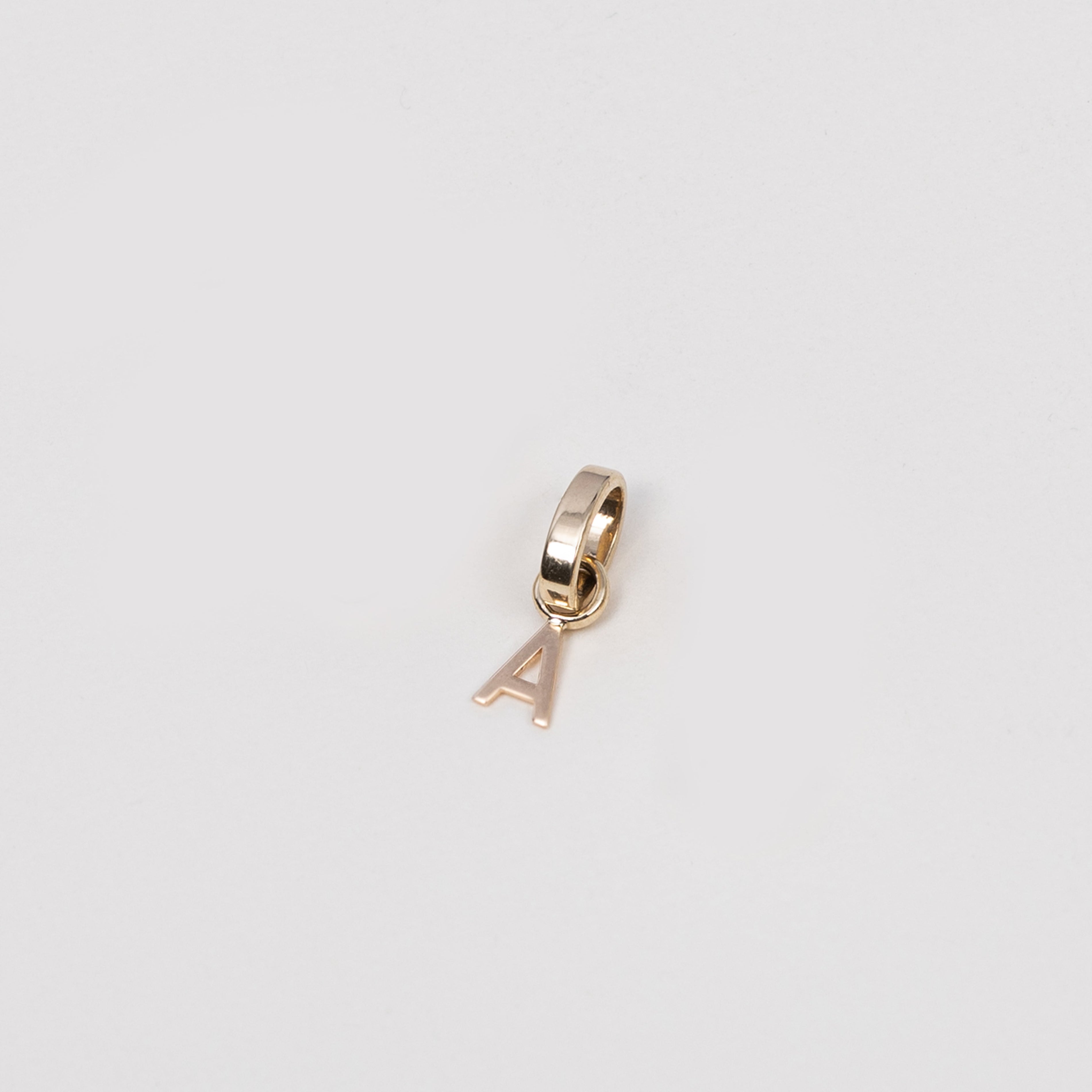 14K Gold Heirloom Initial A Charm, photo 1