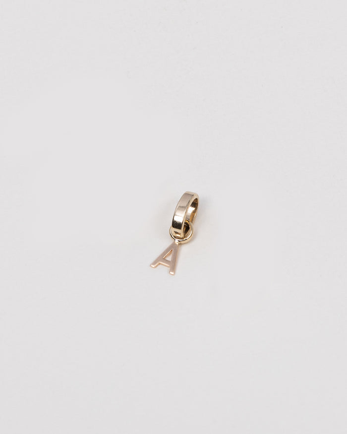 14K Gold Heirloom Initial A Charm, photo 1