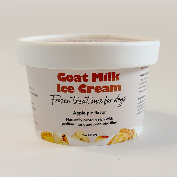 Apple Pie Goat Milk Ice Cream Mix for Dogs, photo 1