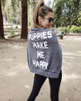 Puppies Make Me Happy Acid Wash Crewneck Sweatshirt