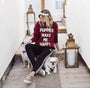 Puppies Make Me Happy Maroon Crewneck Sweatshirt