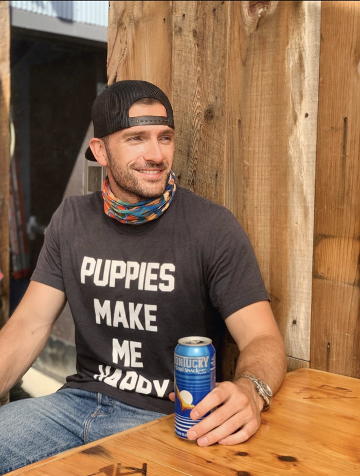 Puppies Make Me Happy Unisex Tee