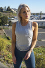 Puppies Make Me Happy Motto Sleeveless Top