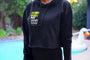 Fitness Goals: Pet More Dogs Crop Hoodie