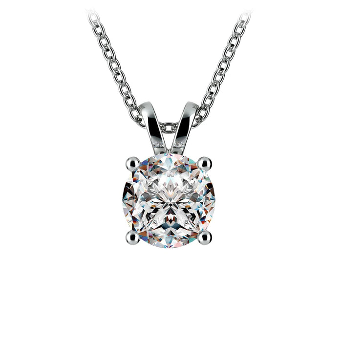 1.50 CTW Round Lab-Grown Diamond Pendant in 14K Gold, photo 5