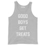 Good Boys Get Treats Unisex Tank Top in athletic heather