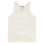 Good Boys Get Treats Unisex Tank Top in oatmeal triblend