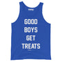 Good Boys Get Treats Unisex Tank Top in true royal