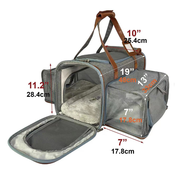 Gold Series Big Apple Double Expandable Pet Carrier, photo 3