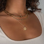 Dije de diamante en bisel en oro de 14K, foto 2