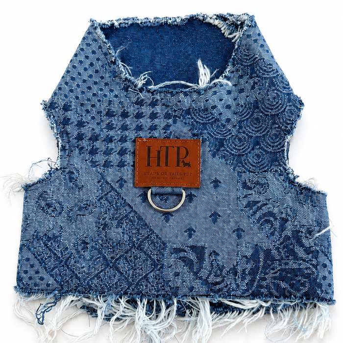 Printed Patchwork Denim Harness, photo 1