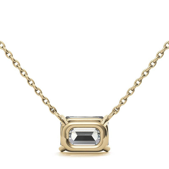 2.00 CTW Emerald-Cut Lab-Grown Diamond Pendant in 14K Gold, photo 7