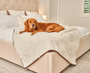 PupProtector Summer Short Fur Waterproof Throw Blanket, Polar White, photo 11