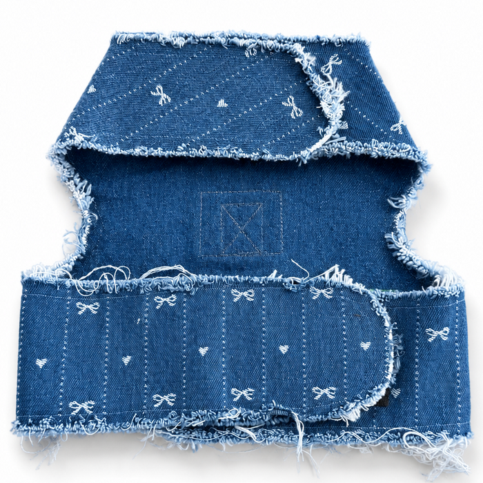 Printed Bow Denim Harness, photo 2
