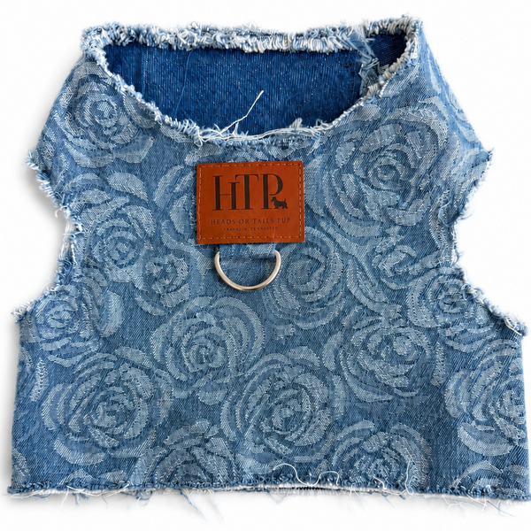 Printed Rose Denim Harness, photo 1