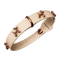 Beige Dog Collar with Balloon Dog Charms, photo 2
