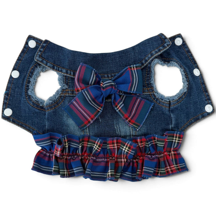 Chaleco para perro Red/Blue Plaid Ruffle, foto 1