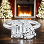 3.50 CTW Toi Et Moi Lab-Grown Diamond Ring in 14K Gold, photo 6