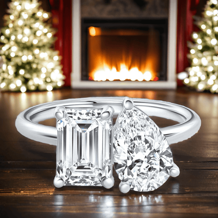 3.50 CTW Toi Et Moi Lab-Grown Diamond Ring in 14K Gold, photo 6