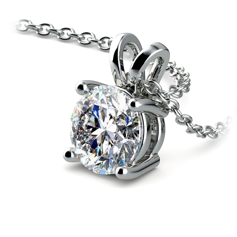 1.50 CTW Round Lab-Grown Diamond Pendant in 14K Gold, photo 4