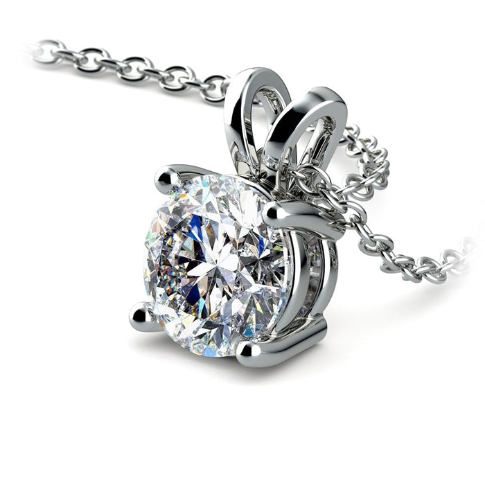 1.50 CTW Round Lab-Grown Diamond Pendant in 14K Gold, photo 4