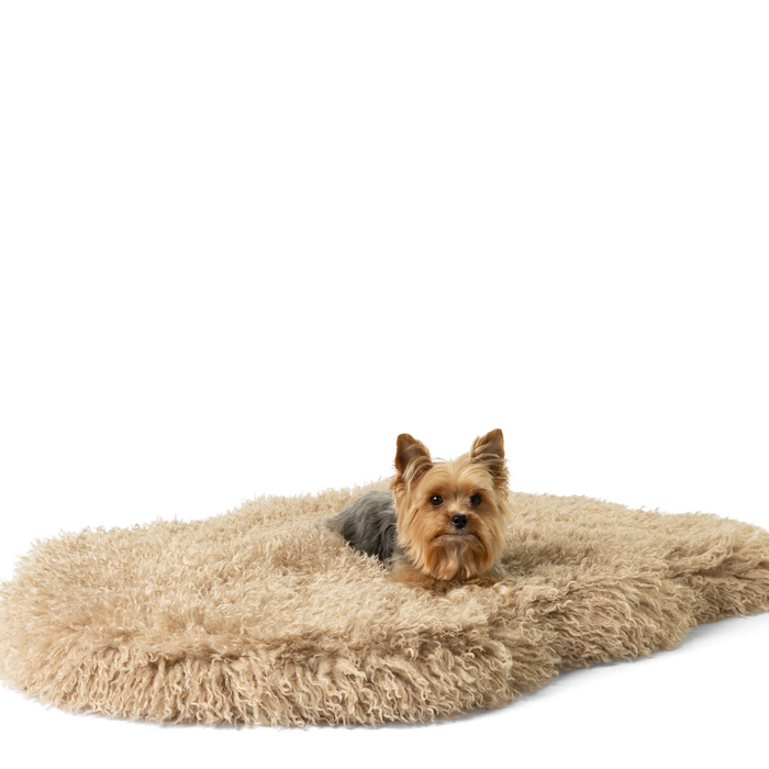 PupRug Luxe Faux Fur Orthopedic Dog Bed, Plush Sheep Tan, photo 13