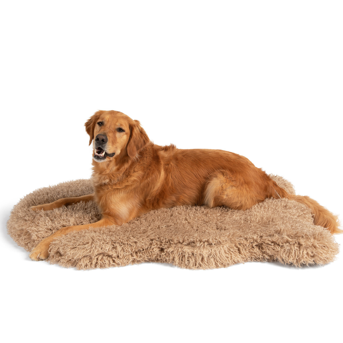 PupRug Luxe Faux Fur Orthopedic Dog Bed, Plush Sheep Tan, photo 11