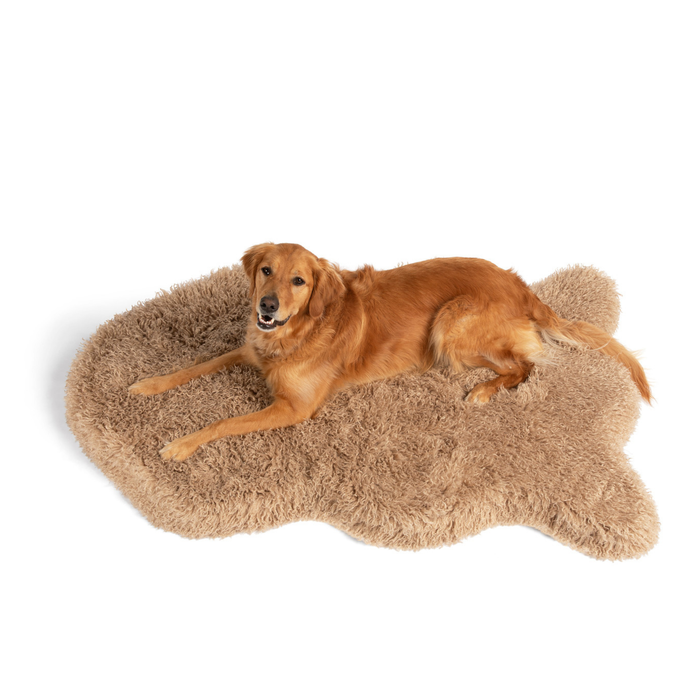PupRug Luxe Faux Fur Orthopedic Dog Bed, Plush Sheep Tan, photo 10