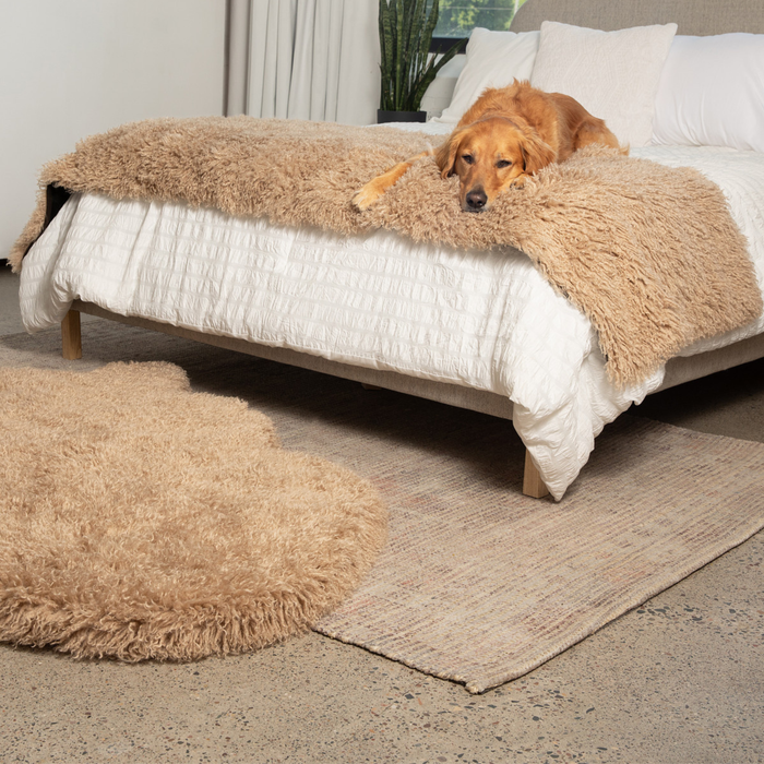 Piecera impermeable PupProtector Luxe, oveja afelpada canela, foto 6