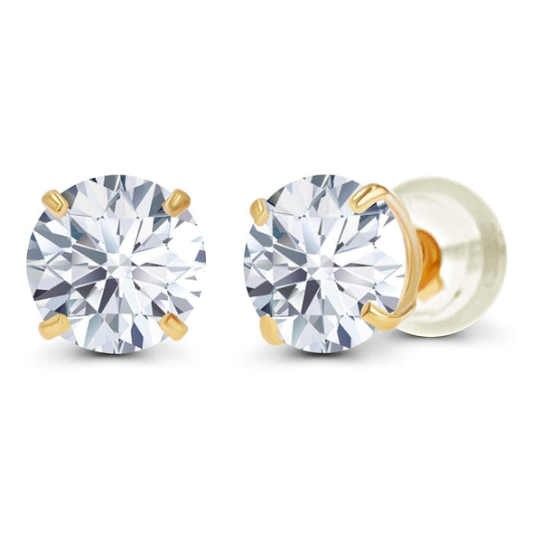 2 or 3 CTW Lab-Grown Diamond Stud Earrings in 14K Gold, photo 2