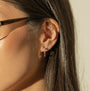 Aretes de aro Taylor con zirconias cúbicas, foto 4
