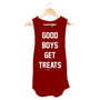 Good Boys Get Treats Women's Tank Top in maroon