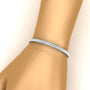 Pulsera tenis con moissanita talla princesa creada en laboratorio de 6.00 CTW, foto 8