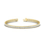 Pulsera tenis con moissanita talla princesa creada en laboratorio de 6.00 CTW, foto 4