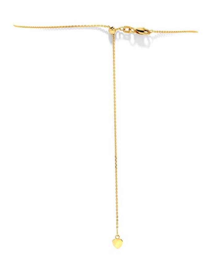 Gargantilla de cadena cubana con diamante en bisel en oro de 14K, foto 6