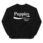 Enjoy Puppies Make Me Happy Crewneck Sweatshirt in black